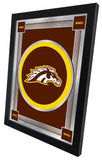 Western Michigan University Broncos Logo Mirror