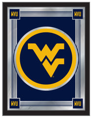 West Virginia University Logo Mirror | WVU Mountaineers Bar Mirror Hanging Wall Decor