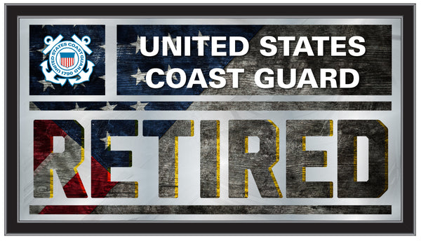 United States Coast Guard Retired Wall Mirror