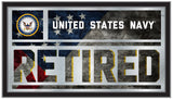 United States Navy Retired Wall Mirror