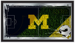 Michigan Wolverines Soccer Mirror by Holland Bar Stool Company