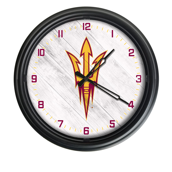 Arizona State Pitchfork Logo LED Clock | LED Outdoor Clock