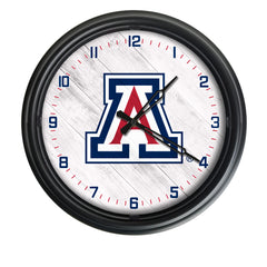 Arizona Wildcats Logo Indoor/Outdoor Logo LED Clock from Holland Bar Stool Co Home Sports Decor for gifts