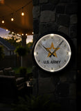 US Army Logo LED Clock | LED Outdoor Clock
