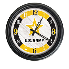 United States Army Officially Licensed Logo Indoor - Outdoor LED Wall Clock