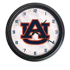 Auburn Tigers Logo Indoor/Outdoor Logo LED Clock from Holland Bar Stool Co Home Sports Decor for gifts