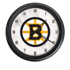 Wall clock with Boston Bruins logo on a white background