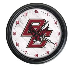 Boston College Eagles Logo Indoor/Outdoor Logo LED Clock from Holland Bar Stool Co Home Sports Decor for gifts