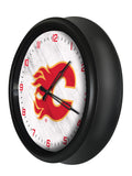 Calgary Flames Logo LED Clock | LED Outdoor Clock