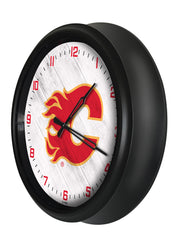 Calgary Flames Logo LED Clock | LED Outdoor Clock