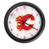 Calgary Flames Logo LED Clock | LED Outdoor Clock