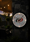 Carolina Hurricanes Logo LED Clock | LED Outdoor Clock