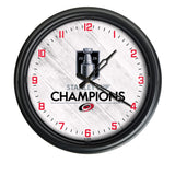 Carolina Hurricanes 2026 Stanley Cup Champions Logo LED Clock | LED Outdoor Clock