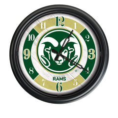 Colorado State University Rams Officially Licensed Logo Indoor - Outdoor LED Wall Clock