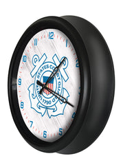 US Coast Guard Logo LED Clock | LED Outdoor Clock