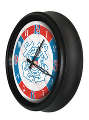 US Coast Guard Logo LED Clock | LED Outdoor Clock