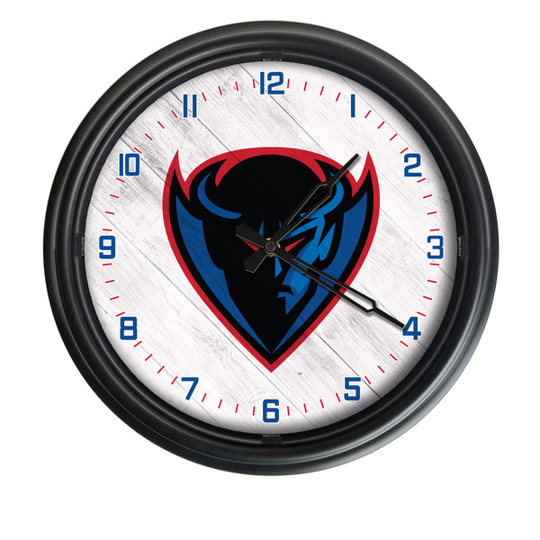 DePaul Blue Demons Logo LED Clock | LED Outdoor Clock