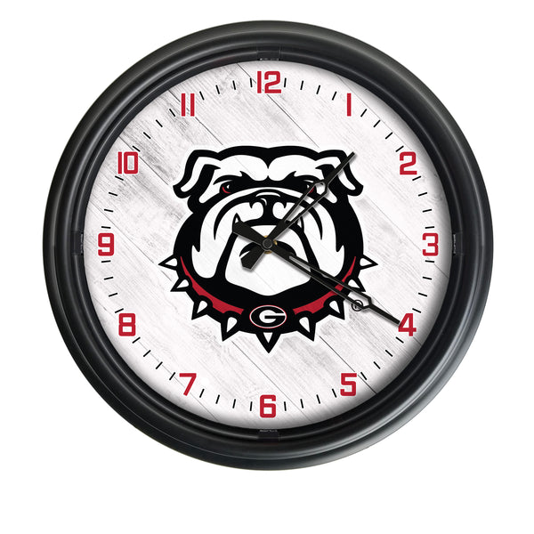 Georgia Bulldogs Logo LED Clock | LED Outdoor Clock