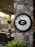 Georgia Block G Logo LED Clock | LED Outdoor Clock