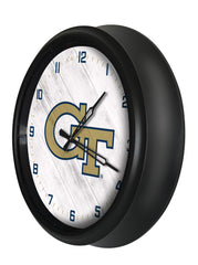 Georgia Tech Yellow Jackets Logo LED Clock | LED Outdoor Clock