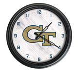 Georgia Tech Yellow Jackets Logo LED Clock | LED Outdoor Clock