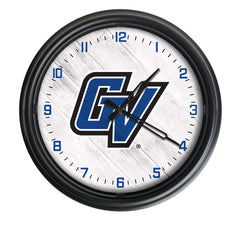 Grand Valley State Lakers Logo Indoor/Outdoor Logo LED Clock from Holland Bar Stool Co Home Sports Decor for gifts