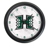 Hawaii Rainbow Warriors Logo LED Clock | LED Outdoor Clock