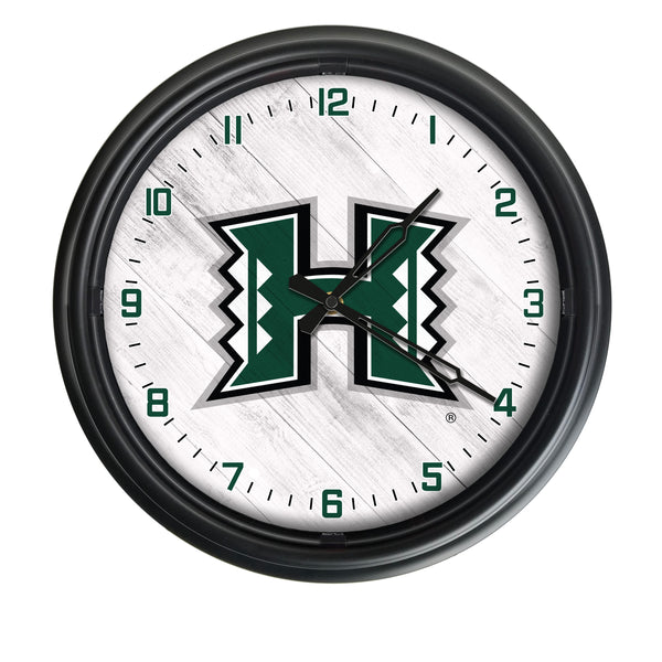 Hawaii Rainbow Warriors Logo LED Clock | LED Outdoor Clock