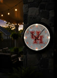 Houston Cougars Logo LED Clock | LED Outdoor Clock