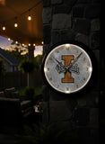 Idaho Vandals Logo LED Clock | LED Outdoor Clock