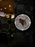 Illinois State Redbirds Logo LED Clock | LED Outdoor Clock