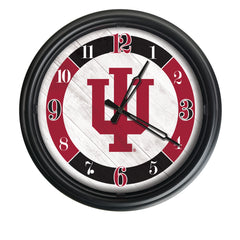 Indiana University Hoosiers&nbsp;Officially Licensed Logo Indoor - Outdoor LED Wall Clock