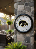 Iowa Hawkeyes Logo LED Clock | LED Outdoor Clock