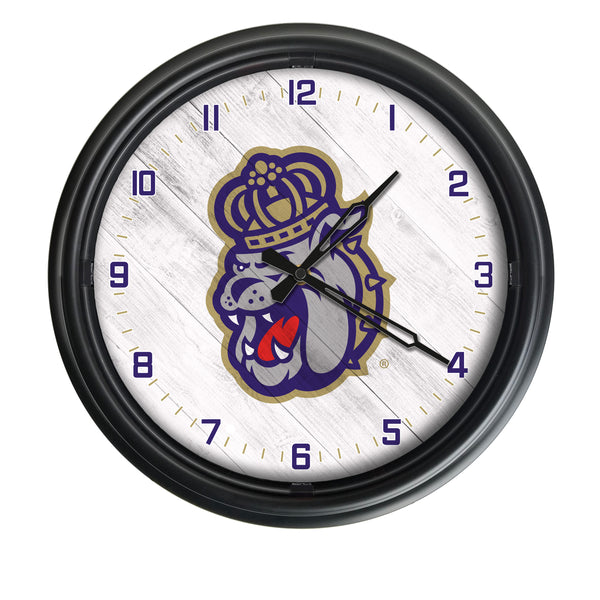 James Madison Dukes Logo LED Clock | LED Outdoor Clock