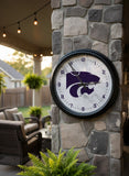 Kansas State Wildcats Logo LED Clock | LED Outdoor Clock