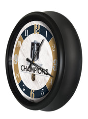 Las Vegas Golden Knights 2023 Stanley Cup Champions Logo LED Clock | LED Outdoor Clock