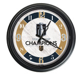Las Vegas Golden Knights 2023 Stanley Cup Champions Logo LED Clock | LED Outdoor Clock