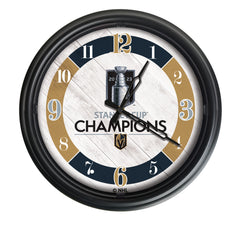 Las Vegas Golden Knights 2023 Stanley Cup Champions Logo LED Clock
