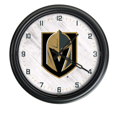 Vegas Golden Knights Officially Licensed Logo Indoor - Outdoor LED Wall Clock