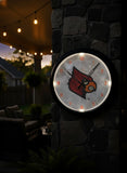 Louisville Cardinals Logo LED Clock | LED Outdoor Clock