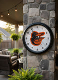 Baltimore Orioles Logo LED Clock | MLB LED Outdoor Clock