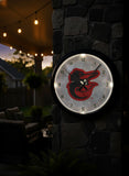 Baltimore Orioles Logo LED Clock | MLB LED Outdoor Clock