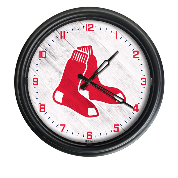 Boston Red Sox Logo LED Clock | MLB LED Outdoor Clock