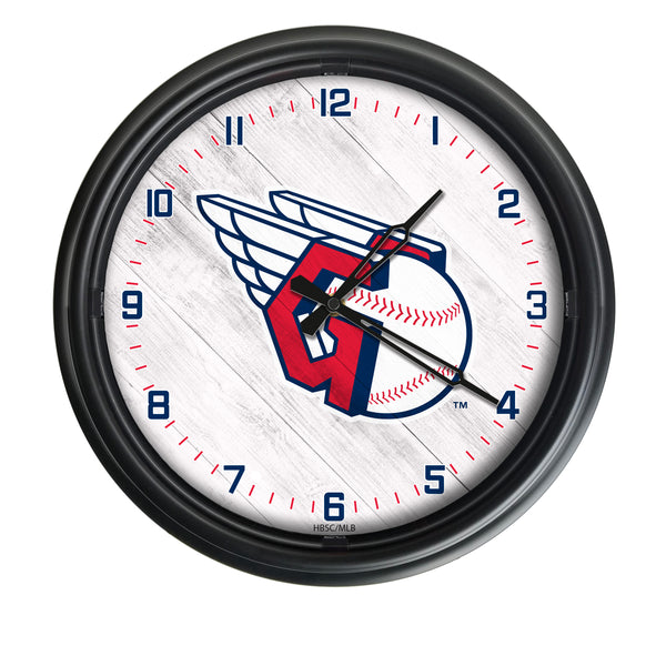 Cleveland Guardians Logo LED Clock | MLB LED Outdoor Clock