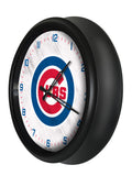 Chicago Cubs Logo LED Clock | MLB LED Outdoor Clock