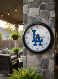 Los Angeles Dodgers Logo LED Clock | MLB LED Outdoor Clock