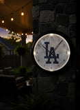 Los Angeles Dodgers Logo LED Clock | MLB LED Outdoor Clock