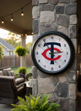 Minnesota Twins Logo LED Clock | MLB LED Outdoor Clock