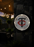 Minnesota Twins Logo LED Clock | MLB LED Outdoor Clock