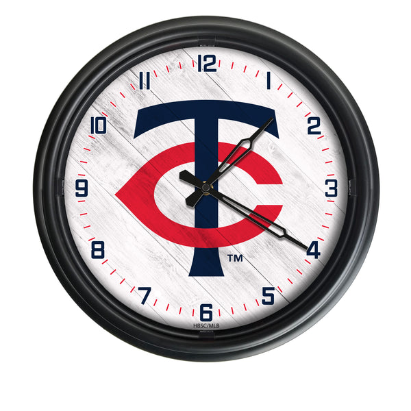 Minnesota Twins Logo LED Clock | MLB LED Outdoor Clock